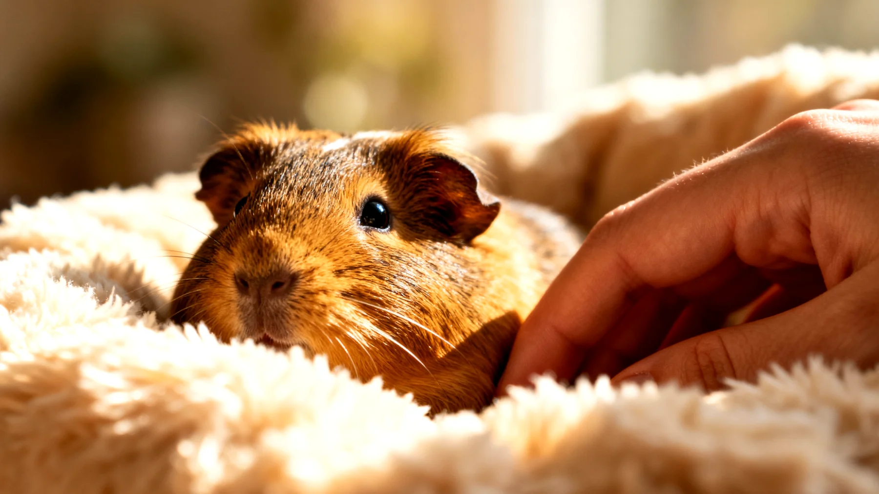 Meerschweinchen zeigen nach einer Kastration häufig Schmerzen, Wundheilungsprobleme oder Verhaltensänderungen, die mit natürlichen und sanften Hausmitteln unterstützt werden können"