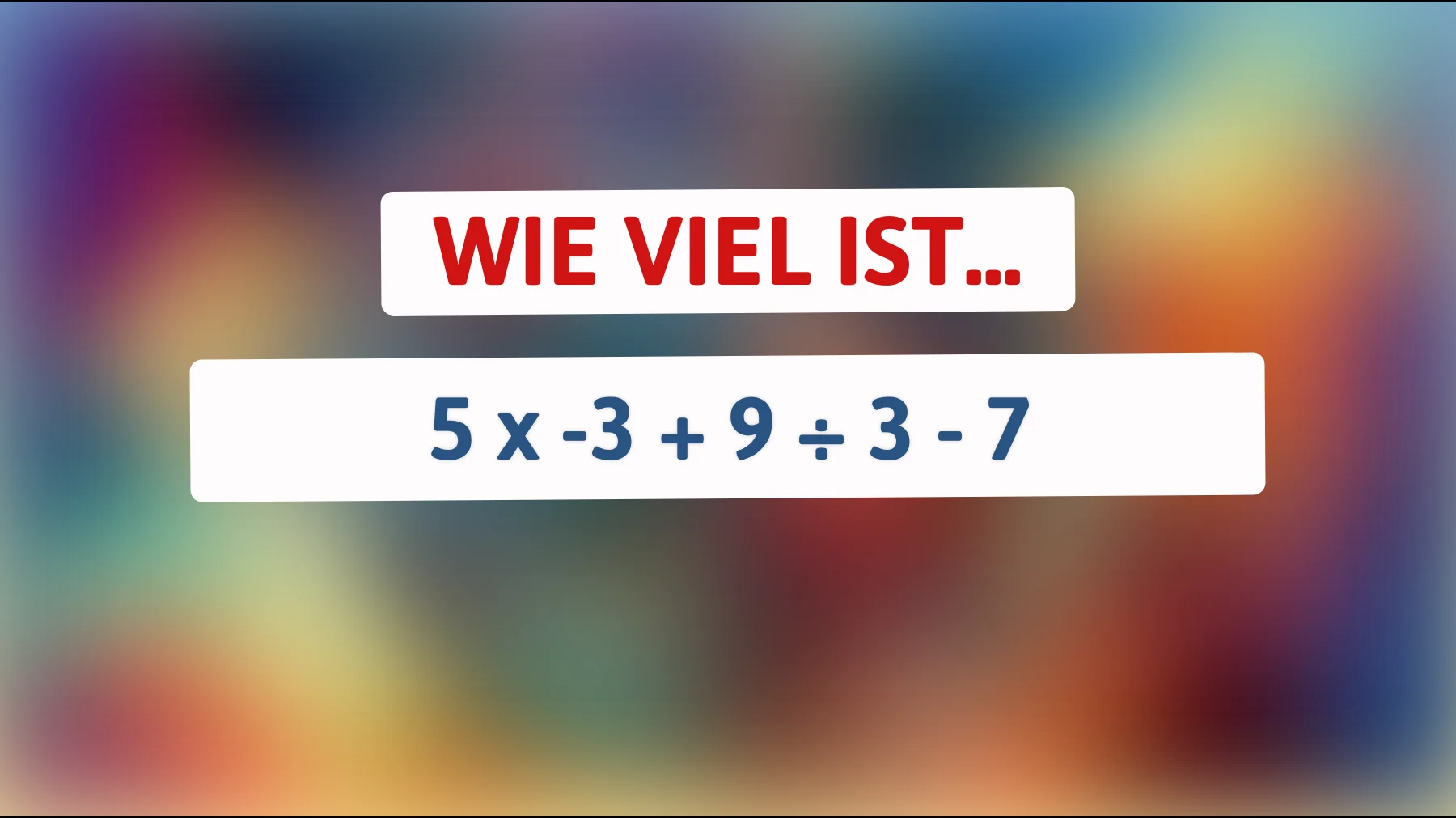 Nur 1% der Menschen können dieses mathematische Rätsel lösen: Schlägst du alle mit deinem klugen Kopf?"
