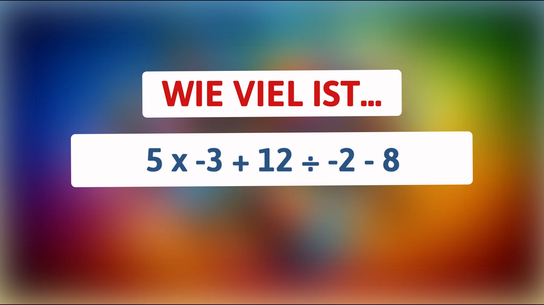 Nur 1% können es lösen! Kannst du die Antwort auf dieses teuflische Mathe-Rätsel herausfinden?"