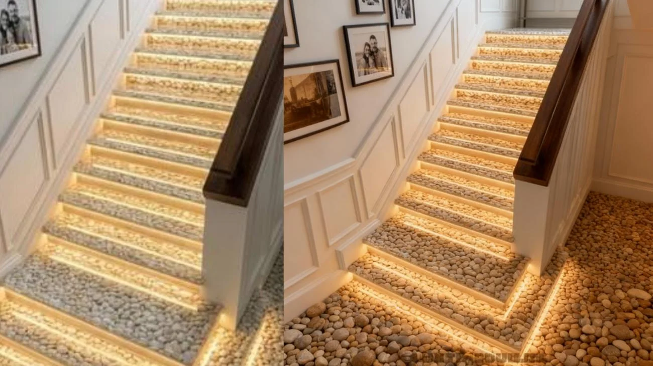 Wow! Amazing Staircase Transformation #epoxy #renovation #interiordesign"