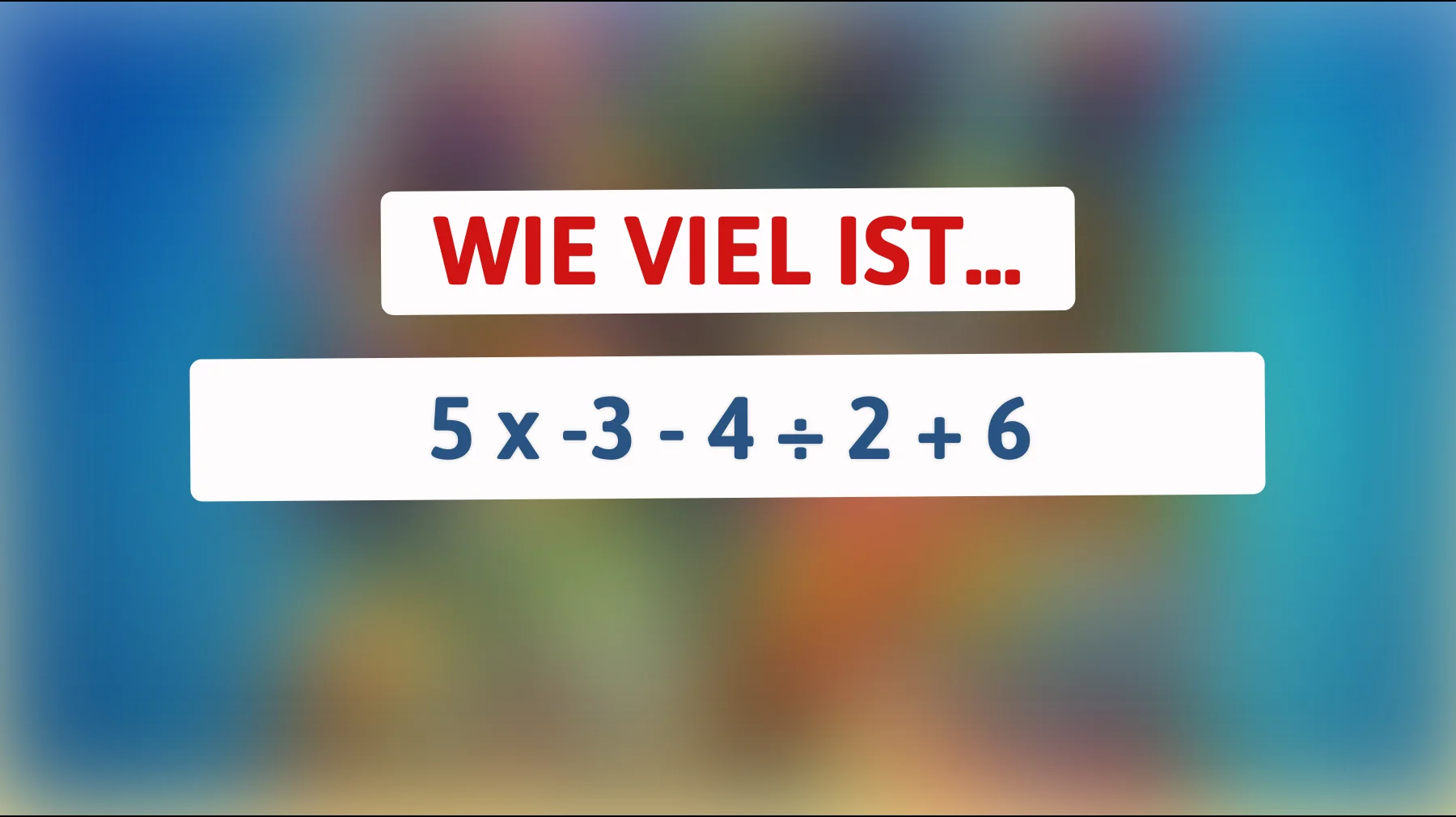 Löse das knifflige Rätsel: Nur ein wahrer Denker kann das Ergebnis dieser scheinbar einfachen Rechnung verstehen!"