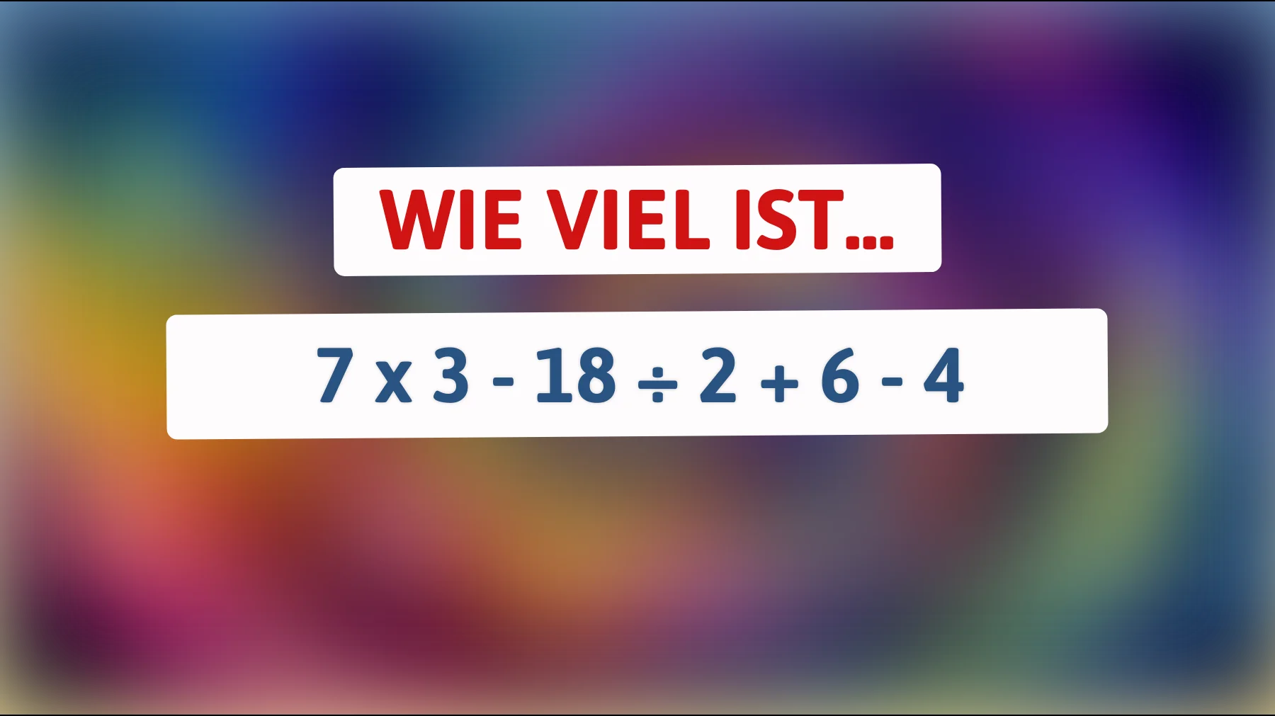 Nur 1 % können die Lösung finden: Kannst du diese knifflige Gleichung knacken?"