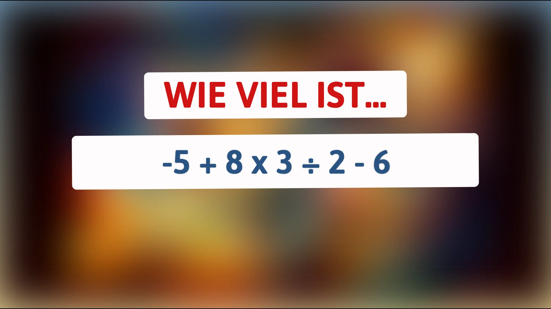 Nur geniale Köpfe schaffen es: Kannst du das knifflige Rätsel in Rekordzeit lösen? Entdecke die richtige Antwort!"
